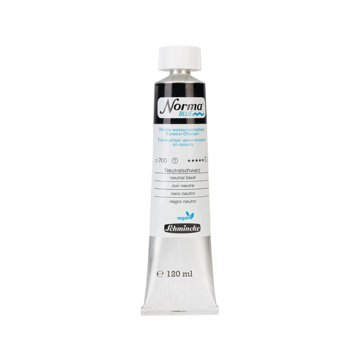 Schmincke Norma Blue Ölfarben 120 ml | verschiedene Farbtöne | 700 Naturschwarz