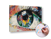 Paint by Numbers "Occhio colorato" - Difficoltà bassa