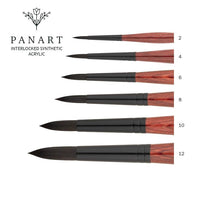 PanArt 3302 Στρογγυλό ακρυλικό πινέλο | Διάφορα μεγέθη