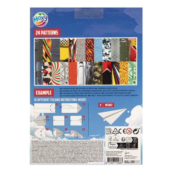 Papierový blok Papierové lietadlá 25x18 cm 24 listov — obrázok 2