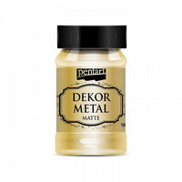Pentart Dekofarbe 100 ml – Metallic matt | verschiedene Farben — Bild 1