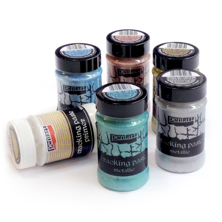 Pentart Metallic-Crackle-Paste in verschiedenen Farben für 3D-Effekte | ARTMIE