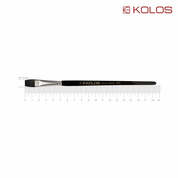 Flachpinsel aus Fehhaar KOLOS Classic 3016 | verschiedene Größen | Nr. 10