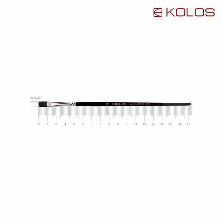 Flachpinsel aus Fehhaar KOLOS Classic 3016 | verschiedene Größen | Nr. 4