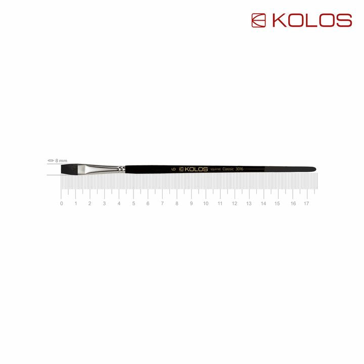 Flachpinsel aus Fehhaar KOLOS Classic 3016 | verschiedene Größen | Nr. 6