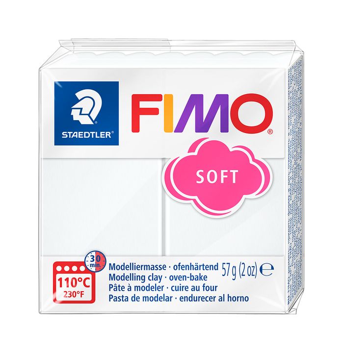 FIMO Soft Modelliermasse 57 g | verschiedene Farben | Weiß