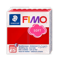 FIMO Soft Modelliermasse 57 g | verschiedene Farben | Weihnachtsrot