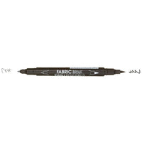 Marvy 122-S Textilmarker mit Rund- und Pinselspitze | verschiedene Farben | schwarz