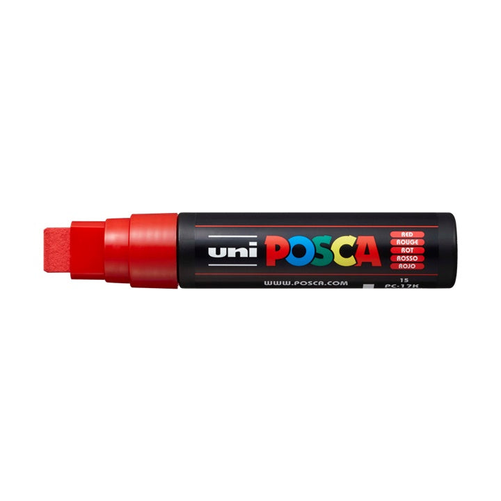 UNI POSCA Marker PC-17K 15 mm | verschiedene Farben | rot (15)