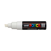 UNI POSCA Marker PC-8K 8 mm | verschiedene Farbtöne | weiß (1)