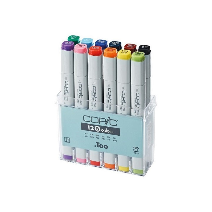 Popisovače COPIC Classic Basic Colours / sada 12 ks
