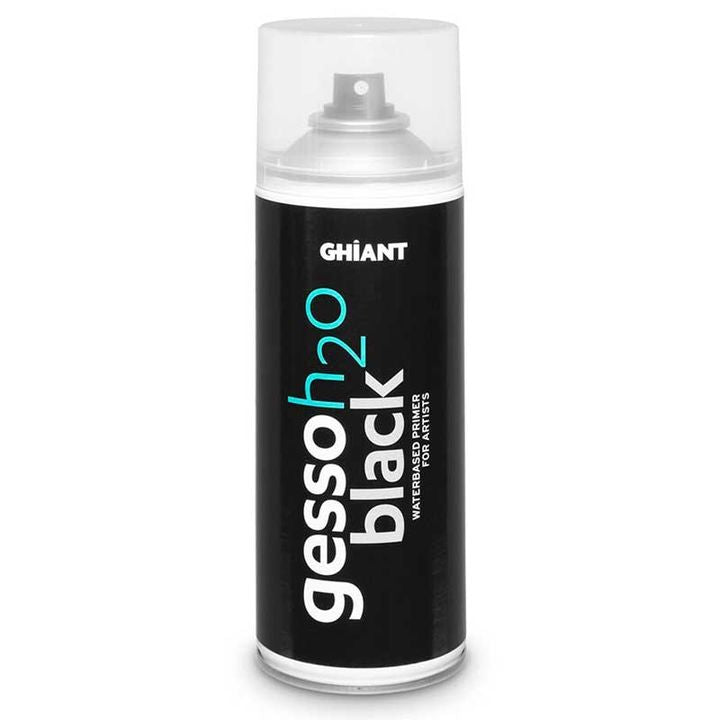 Primer v spreji Ghiant Gesso H2O 400 ml - čierny