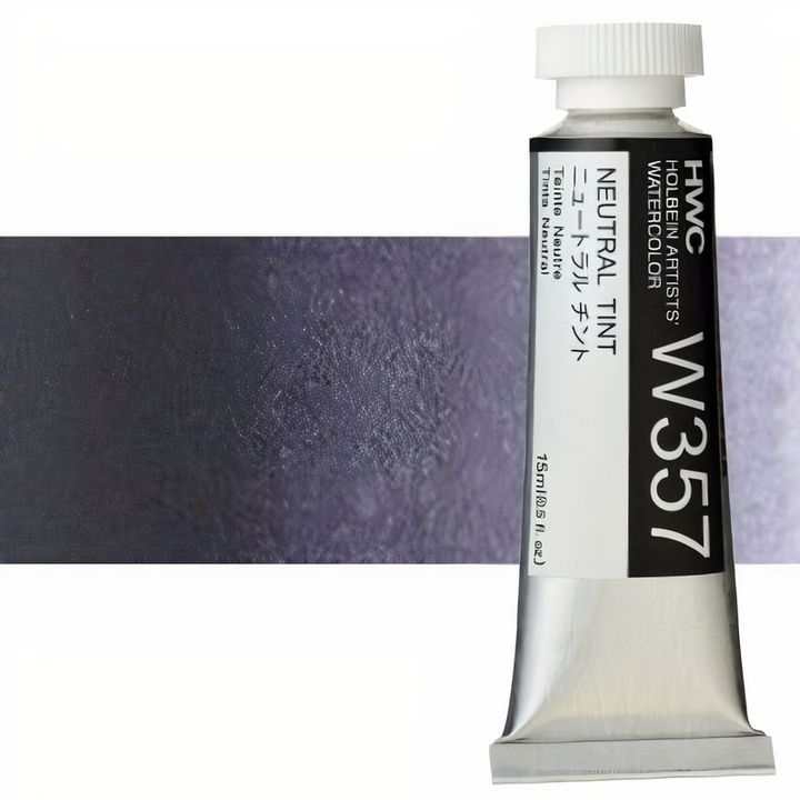 Holbein Artists Aquarellfarben 15 ml | Schwarz- und Weißtöne | neutraler Farbton
