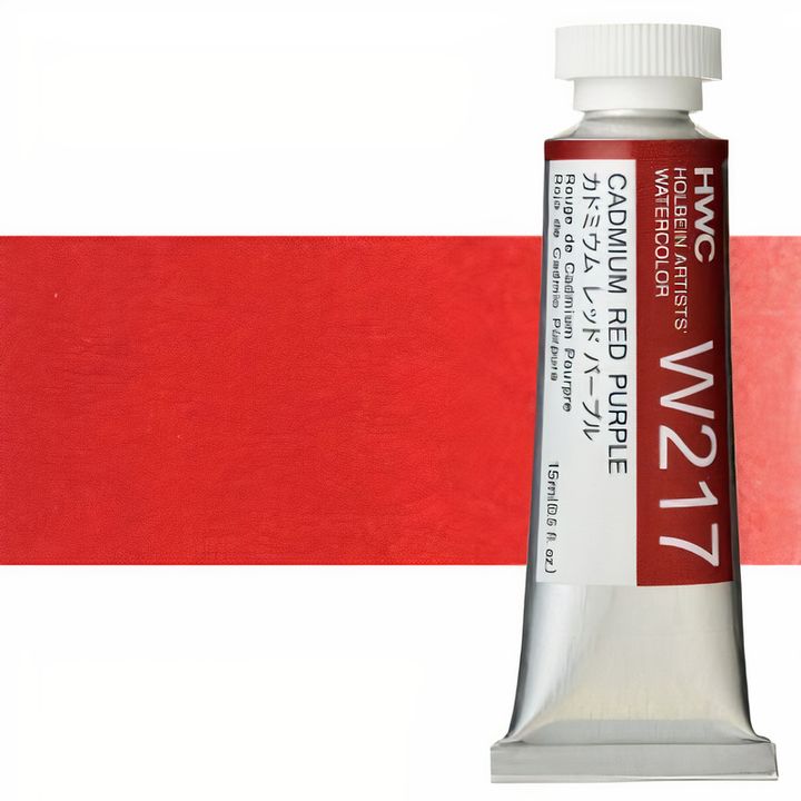 Holbein Artists Aquarellfarben 15 ml | Rote Farbtöne | Kadmium rotviolett