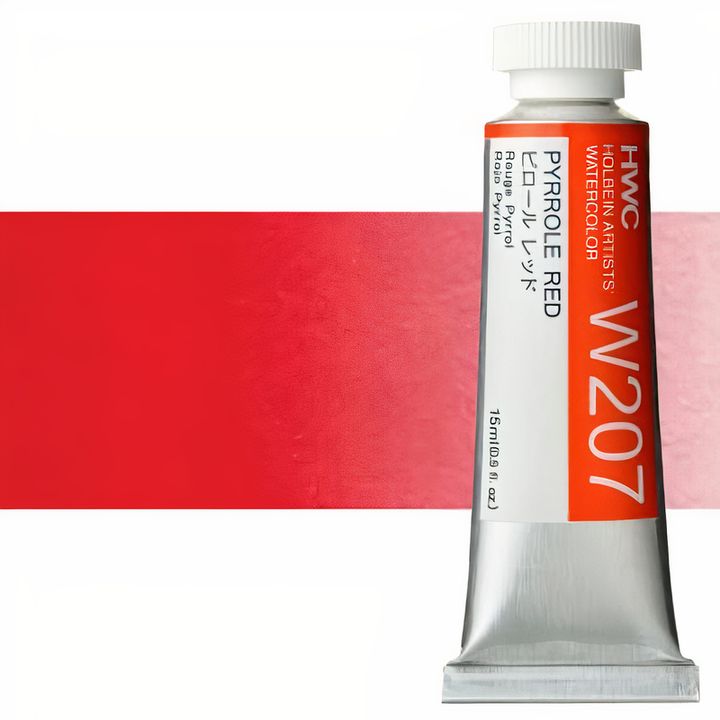 Holbein Artists Aquarellfarben 15 ml | Rote Farbtöne | Pyrrolrot