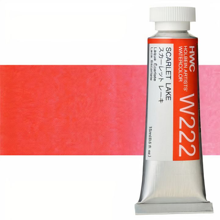 Holbein Artists Aquarellfarben 15 ml | Rote Farbtöne | scharlachroter See