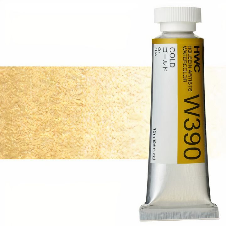 Holbein Artists Aquarellfarben 15 ml | Gold und Silber