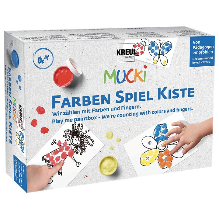 Prstne barve MUCKI set - Ustvarjajmo z barvami in prsti