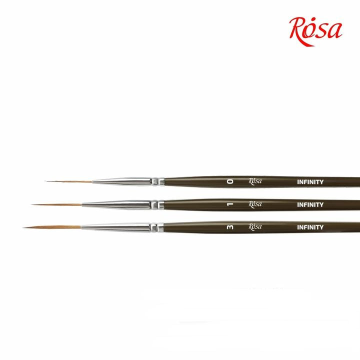 ROSA INFINITY 128 Rotmarder-Liner Pinsel für Aquarellmalerei | ARTMIE
