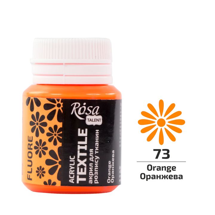 ROSA TALENT Vernice acrilica fluorescente per tessuti 20 ml | Varie tonalità