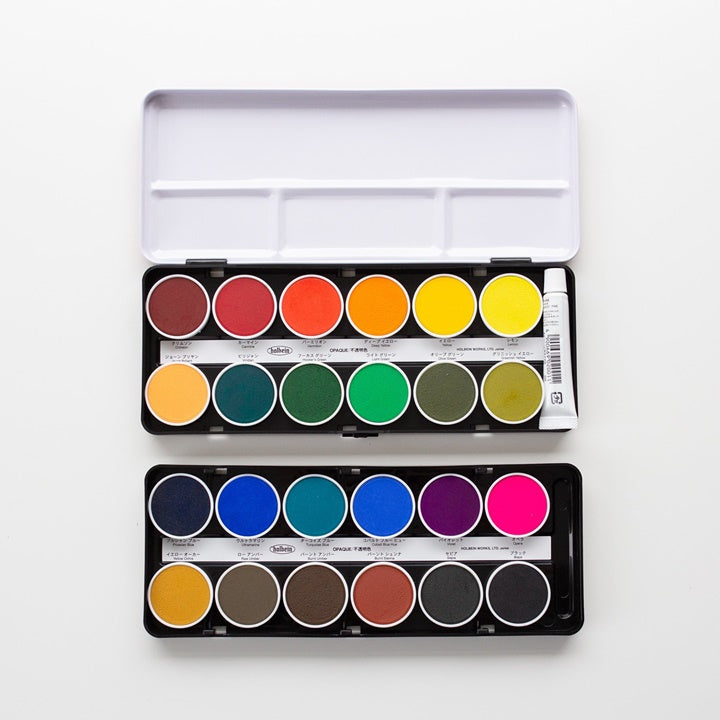 Holbein Cake Colors Opaque Aquarellfarben-Set | verschiedene Sets | 24 ks
