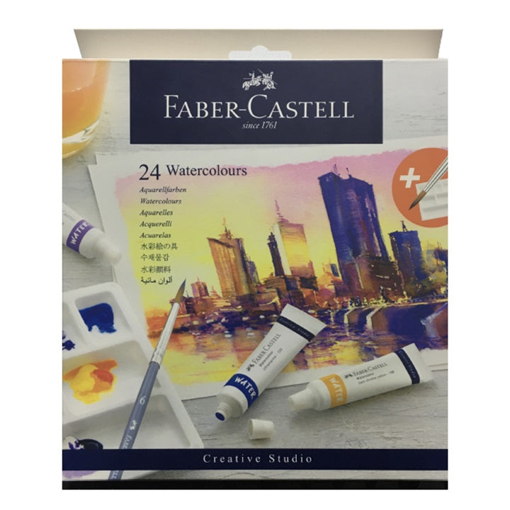 Aquarellfarben-Set in Tuben mit Mischpalette | verschiedene Sets | 24 x 9 ml