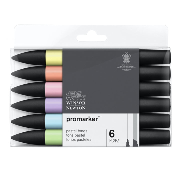 Sada popisovačov Winsor & Newton Promarker - pastelové odtiene