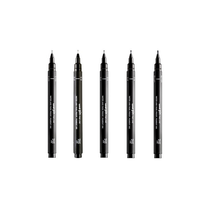 Sada UNI PIN popisovačov fineliner Artist Selection 5 ks — obrázok 2