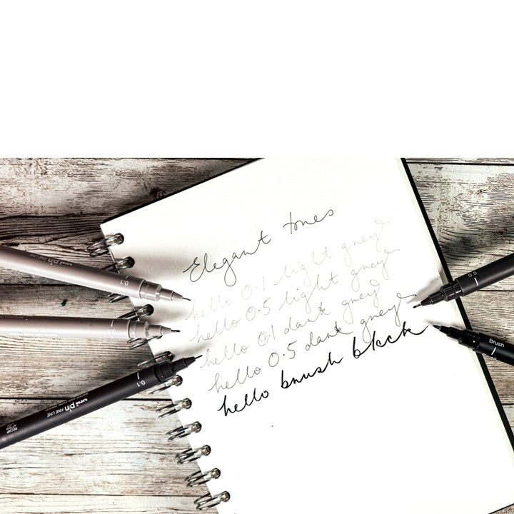 Sada UNI PIN popisovačov fineliner Elegant Tones 5 ks — obrázok 2
