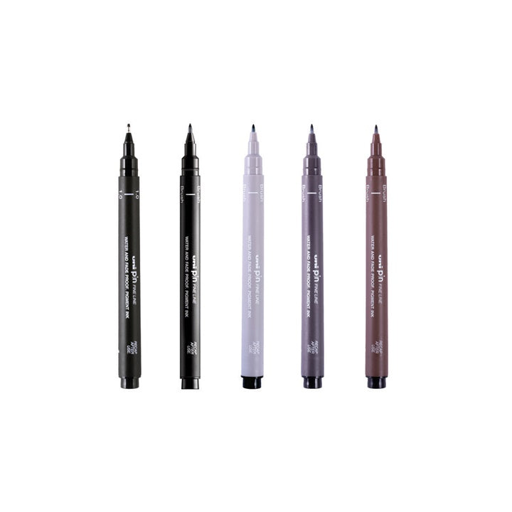 Sada UNI PIN popisovačov fineliner Flow and Flourish 5 ks — obrázok 2