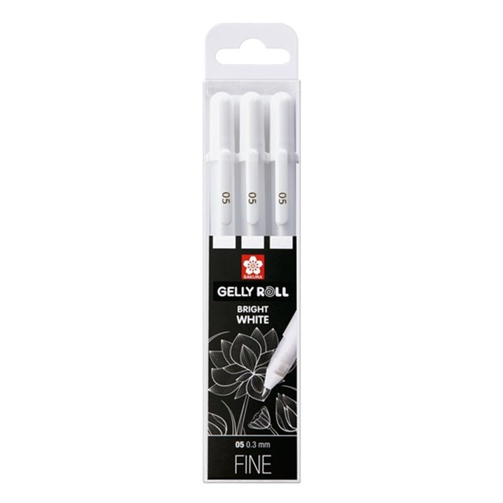 Sakura Gelly Roll Gelschreiber Bright White - 3er Set | verschiedene Strichstärken — Bild 2