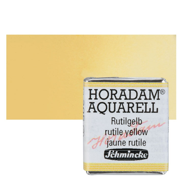 Schmincke Horadam Aquarellfarben im halben Näpfchen | verschiedene Farbtöne | 205 rutile žltá