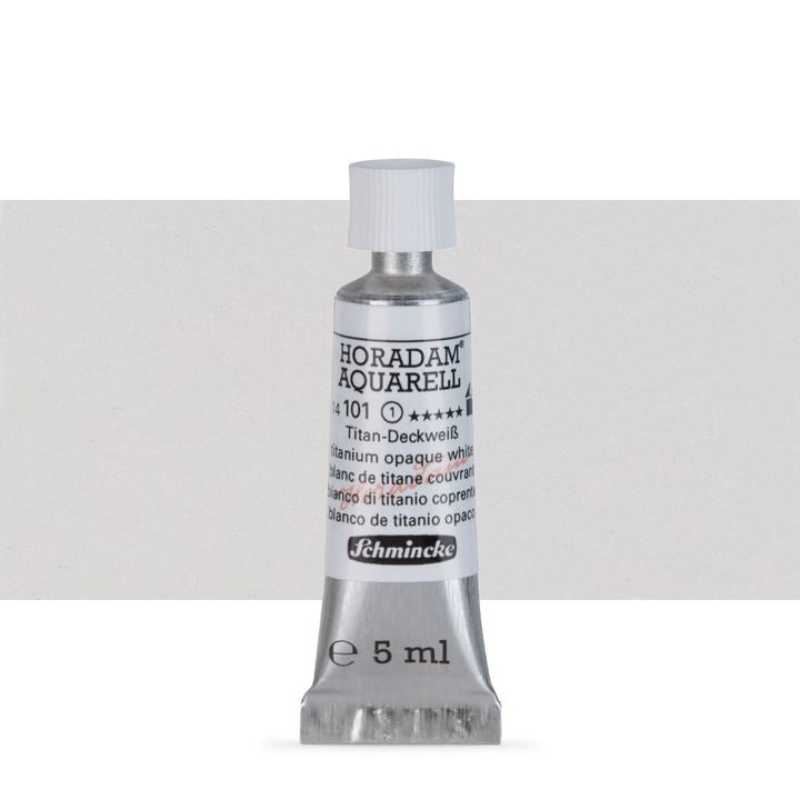 Schmincke HORADAM Aquarellfarben in der 5 ml Tube | verschiedene Farbtöne | 101 titánovobiela opaque