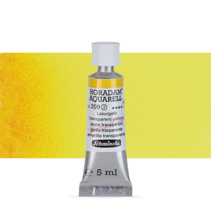 Schmincke HORADAM Aquarellfarben in der 5 ml Tube | verschiedene Farbtöne | 209 transparentná žltá