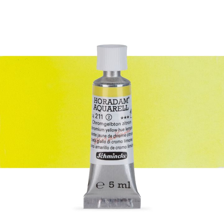 Schmincke HORADAM Aquarellfarben in der 5 ml Tube | verschiedene Farbtöne | 211 chromovožltá hue citrón