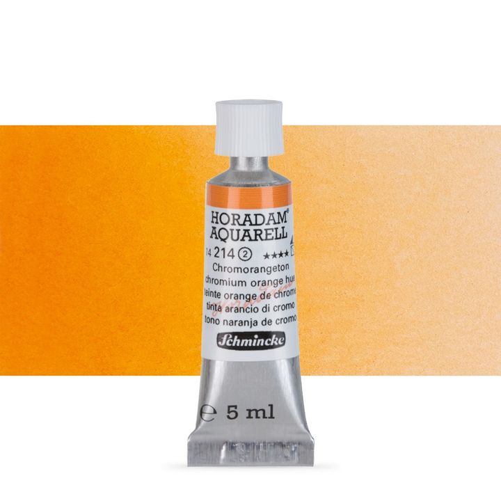 Schmincke HORADAM Aquarellfarben in der 5 ml Tube | verschiedene Farbtöne | 214 chromovooranžová hue