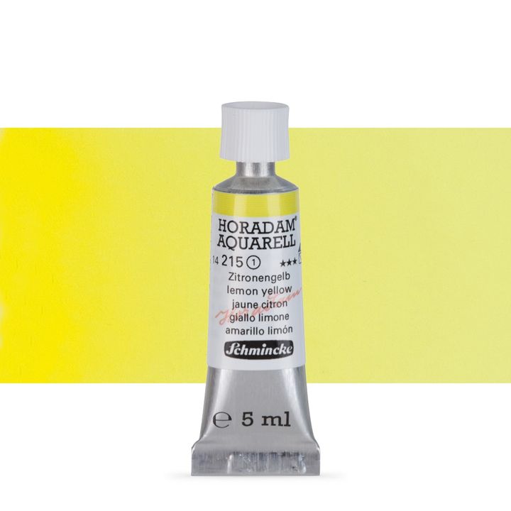 Schmincke HORADAM Aquarellfarben in der 5 ml Tube | verschiedene Farbtöne | 215 citronovožltá