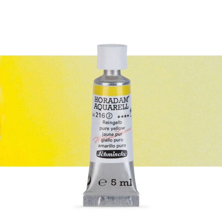 Schmincke HORADAM Aquarellfarben in der 5 ml Tube | verschiedene Farbtöne | 216 pure žltá