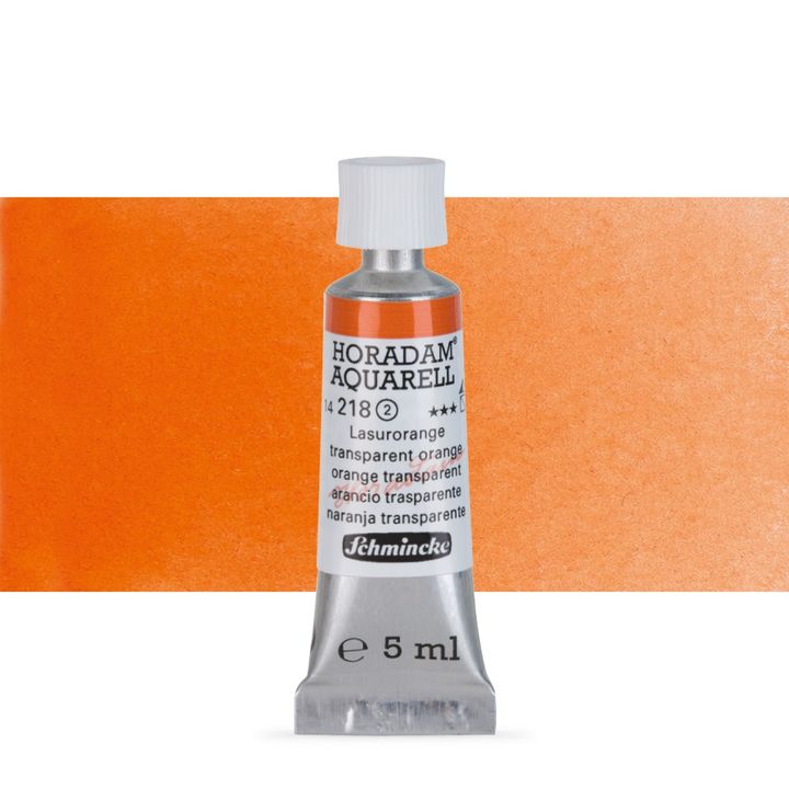 Schmincke HORADAM Aquarellfarben in der 5 ml Tube | verschiedene Farbtöne | 218 transparentná oranžová