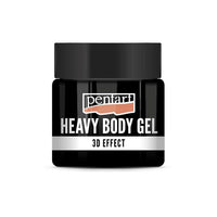 Schwarzer glänzender Heavy Body Gel Pentart für 3D-Strukturen | ARTMIE