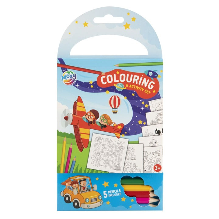 Set di libri da colorare con matite | Vari tipi
