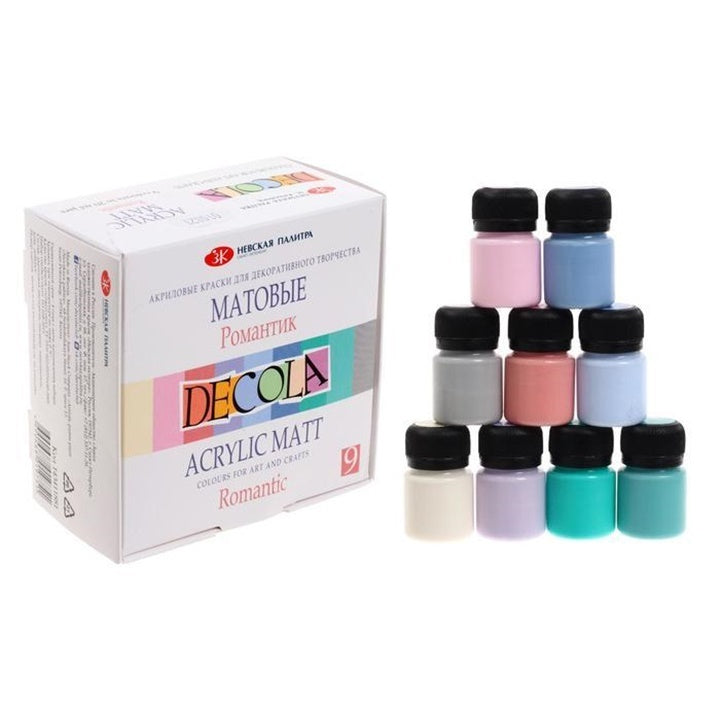Σετ ματ ακρυλικά χρώματα Decola 9x20 ml | επίλεξε σετ