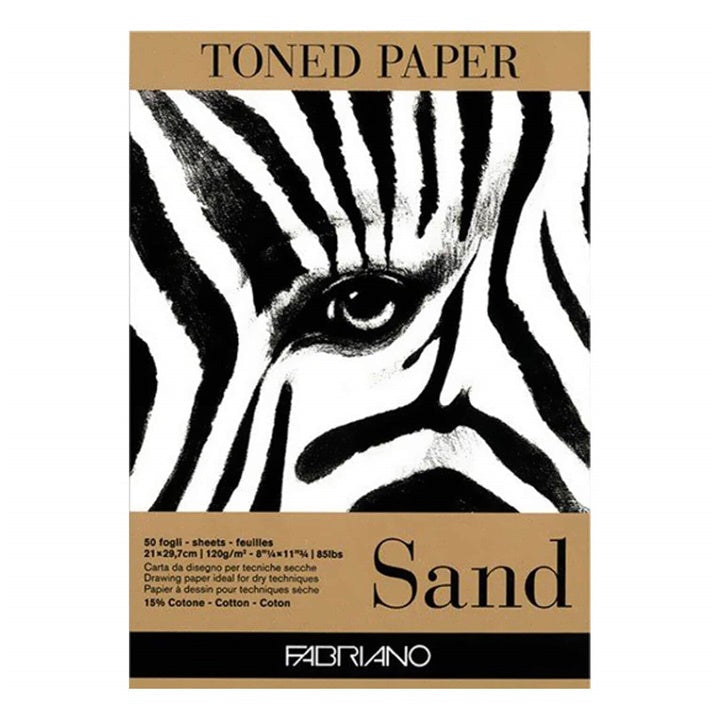 Σημειωματάριο σκίτσου FABRIANO καφέ TONED SAND | διαφορετικές διαστάσεις