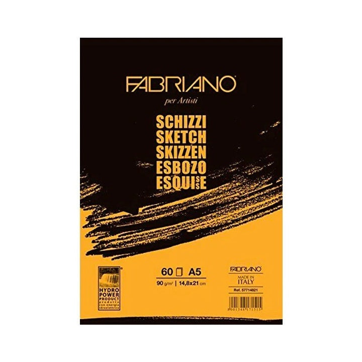 FABRIANO SKETCH Skizzenblock – geleimt | verschiedene Formate | A5