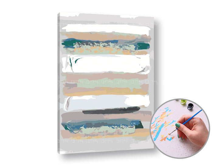 Slikanje po številkah ABSTRACT SKETCHES | nizka težavnost – pogled 3