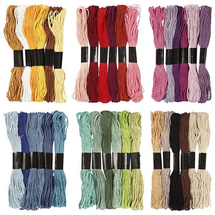 Buntes Stickgarn 1 mm in verschiedenen Sets für Handarbeiten | ARTMIE
