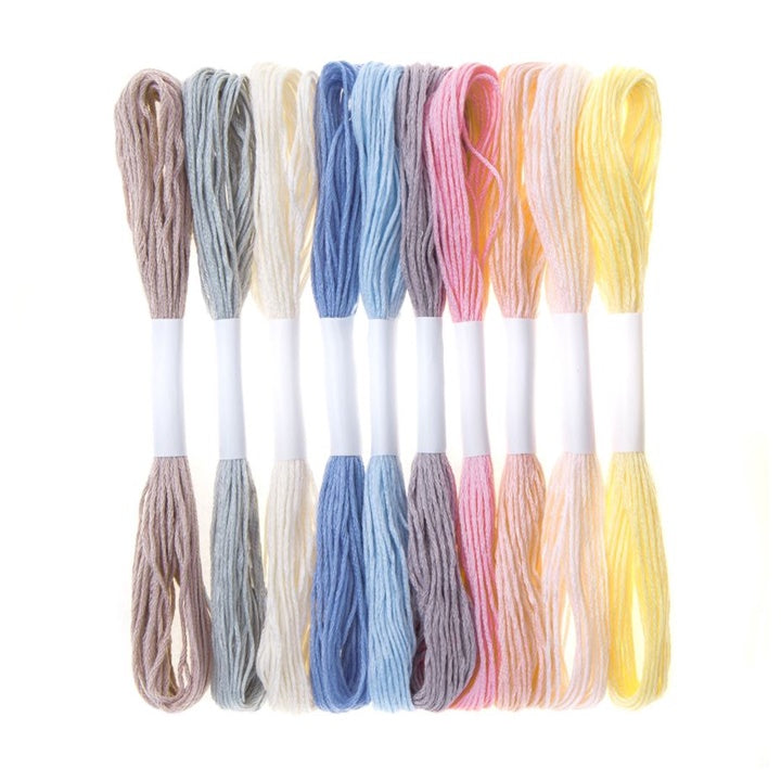 Stickgarn Set 10 x 8 m | verschiedene Farben — Bild 1