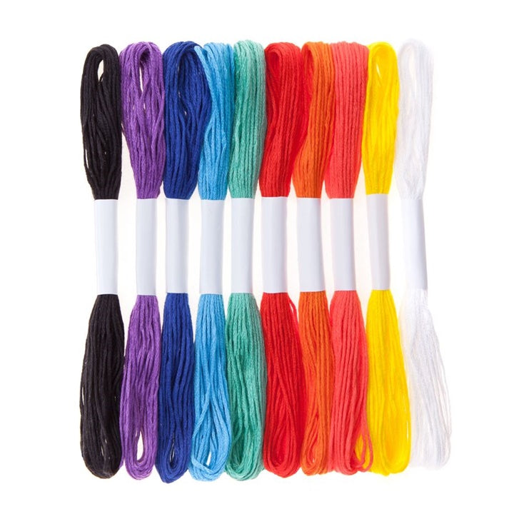 Stickgarn Set 10 x 8 m | verschiedene Farben — Bild 2