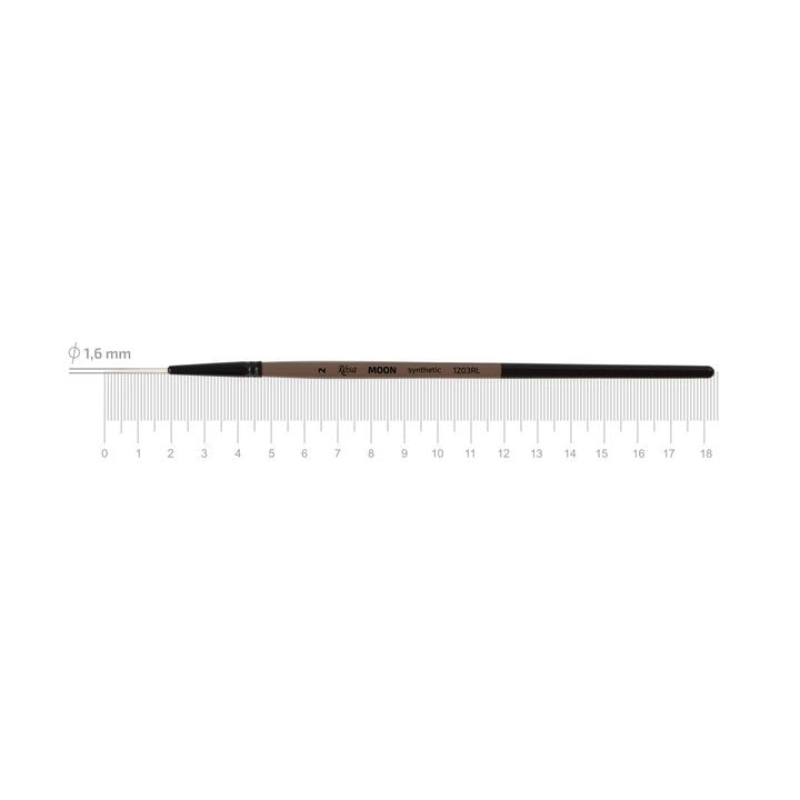Synthetischer Liner-Pinsel ROSA MOON 1203RL | verschiedene Größen | Nr. 2