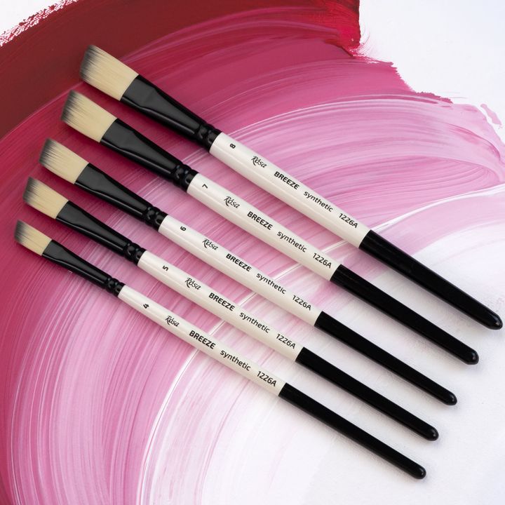 Synthetischer Schrägpinsel ROSA BREEZE 1226A | verschiedene Größen — Bild 3